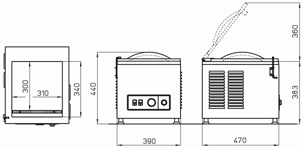 Вакуумный упаковщик PACK 10B от экспертов компании ПРОФВАКУУМ